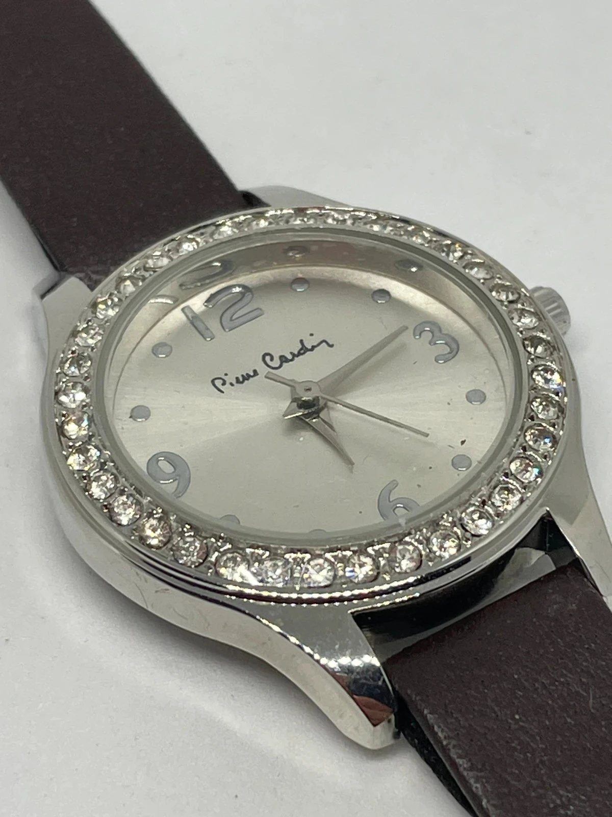 Pierre Cardin women's watch with crystals, original box and papers, excellent condition – photo 10